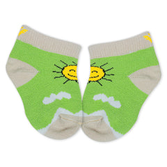 Kids Cotton Antibacterial Ankle length Socks - YW-ASP-8018 - Pack of 5 Pairs