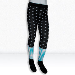 Young Wings Antibacterial Kids Circle & Stripe Design Tights - DT 1006 - Pack of 1