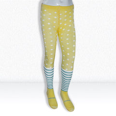Young Wings Antibacterial Kids Circle & Stripe Design Tights - DT 1006 - Pack of 1