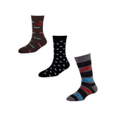 Men's FL01 Pack of 3 Cotton Fashion Crew Socks