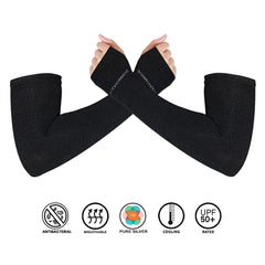 Antibacterial Arm Protectors for Women ( Pack of 2 - Pairs, UPF 50+)