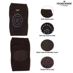 Kids Knee and Elbow Protector with Anti-Slip - Pack of 2 Pairs