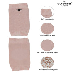 Kids Knee and Elbow Protector with Anti-Slip - Pack of 2 Pairs