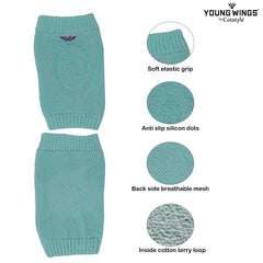 Kids Knee and Elbow Protector with Anti-Slip - Pack of 2 Pairs