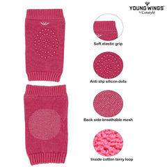 Kids Knee and Elbow Protector with Anti-Slip - Pack of 2 Pairs