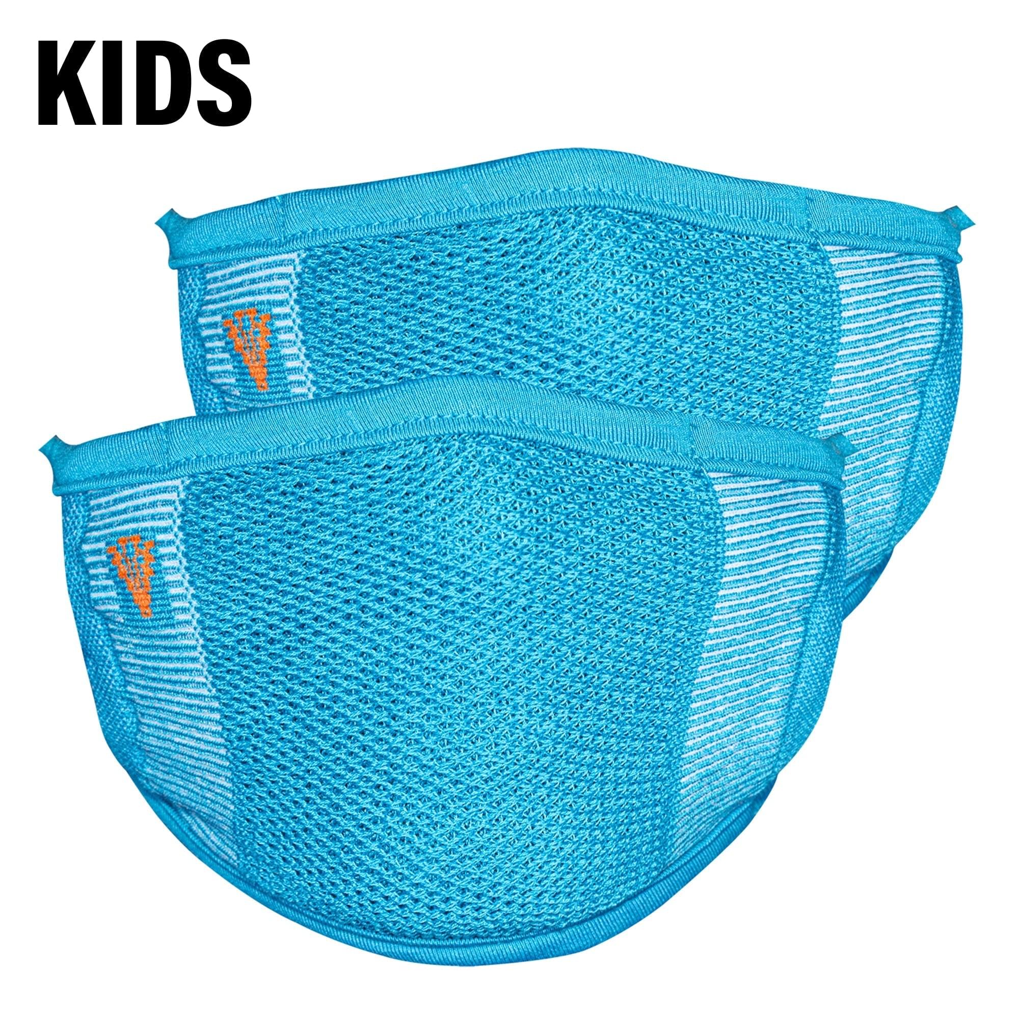 2-Layer Anti-Bacterial Protection Mask for Kids, Fashion Coloured -Size - Medium (8-12 Yrs) - Pack of 2