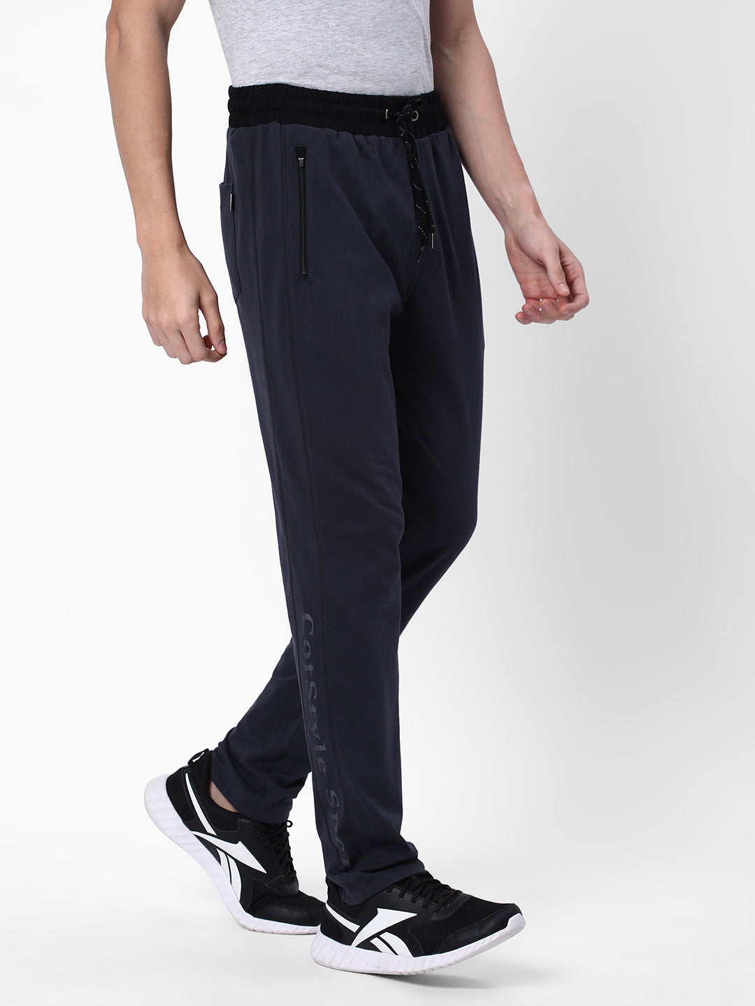 Buy Cotton Regular Fit Track Pants For Mens - Navy | Cotstyle