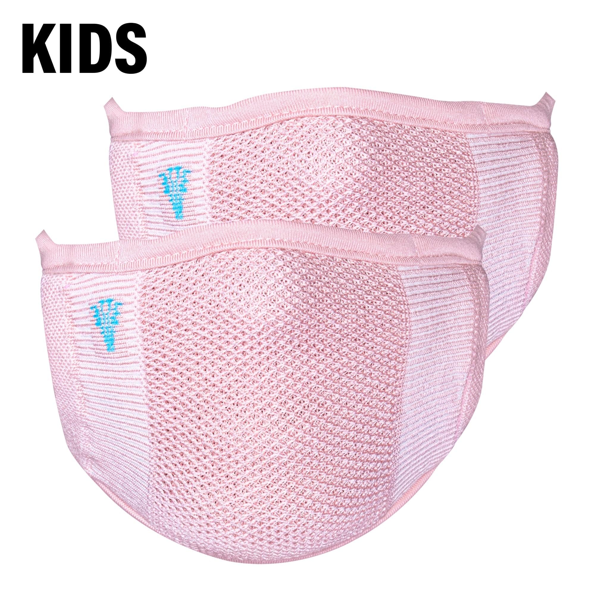 2-Layer Anti-Bacterial Protection Mask for Kids, Fashion Coloured -Size - Medium (8-12 Yrs) - Pack of 2