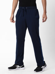 Cotstyle Men's Super Combed Cotton Regular-Fit Track Pants with Side Pocket, Colour Navy-Style no.TP1101