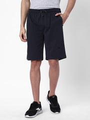 Cotstyle Men's Super Combed Cotton Regular Fit Solid Shorts with Side Pockets - Dark Navy, Style no.SH901