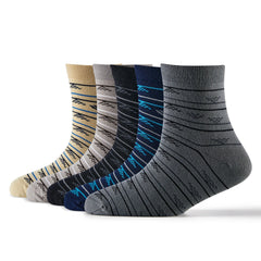 Young Wings Multicolor Self Design Free Size Ankle length Design Causal & Formal Wear Socks-(Pack of 5, Style no.2409-M1)