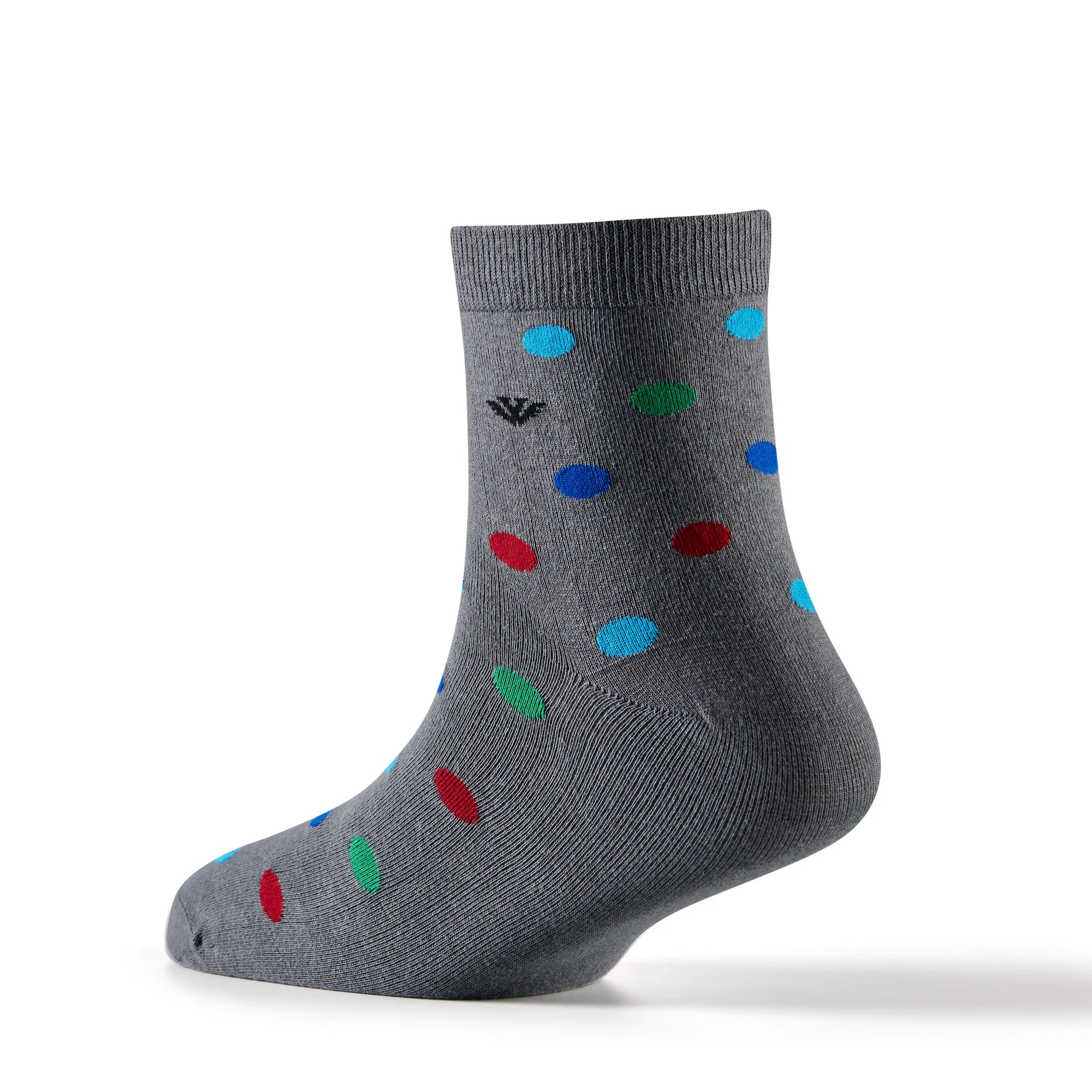 Young Wings Multicolor Dots Design Free Size Ankle length Causal & Formal Wear Socks-(Pack of 5, Style no.2410-M1)