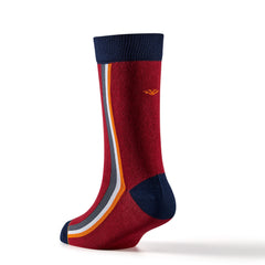 Young Wings Multicolor Self Design Free Size Calf Length Causal & Formal Wear Socks-(Pack of 5, Style no.3706-M1)