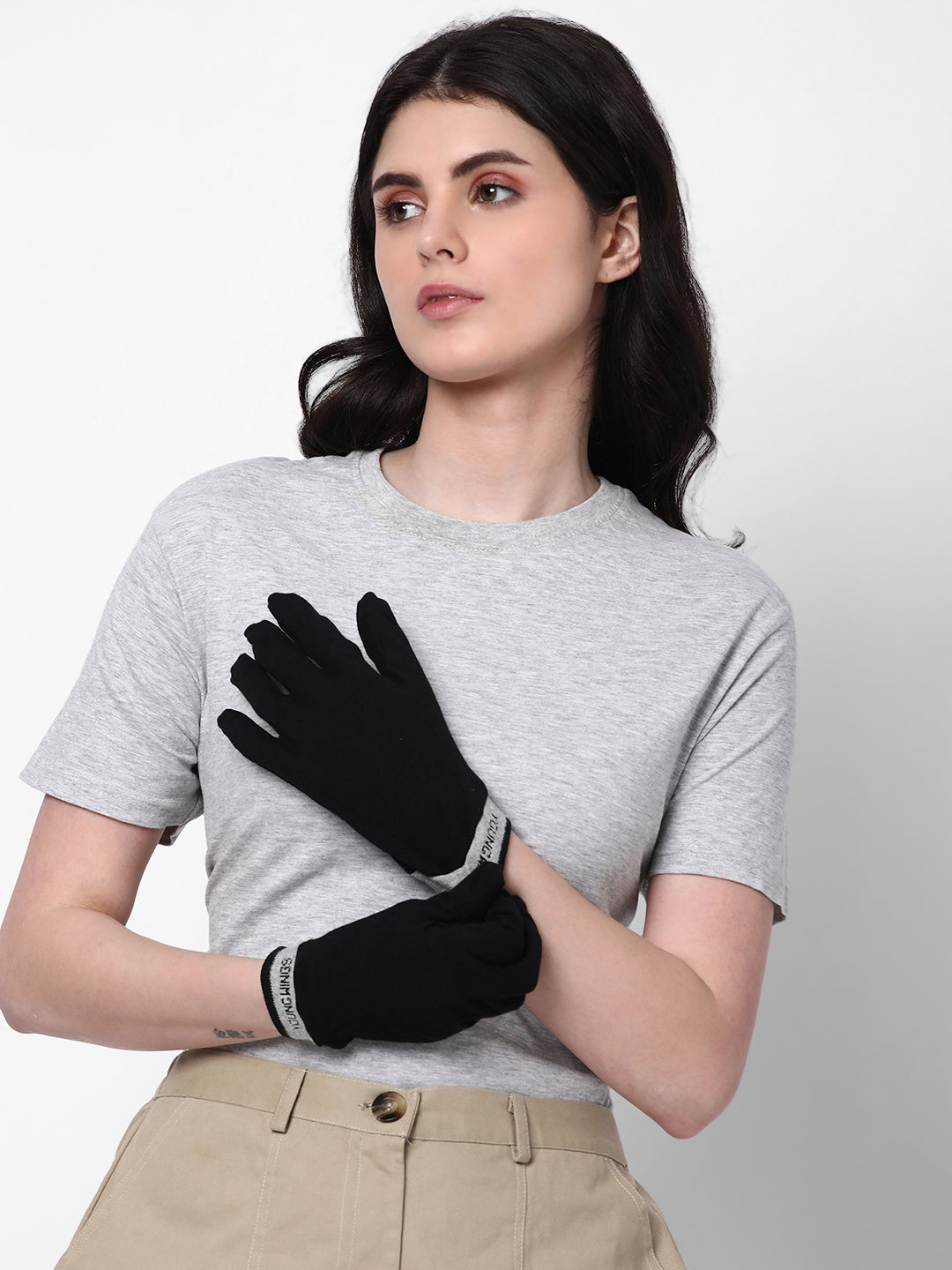 Women's Antibacterial Cotton  Hand Gloves - Pack of 2 Pairs