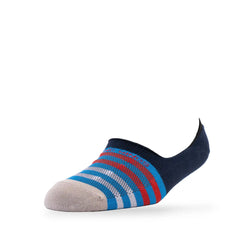 Young Wings Men's Multi Colour Cotton Fabric Design No-Show Socks - Pack of 5, Style no. M1-117 N