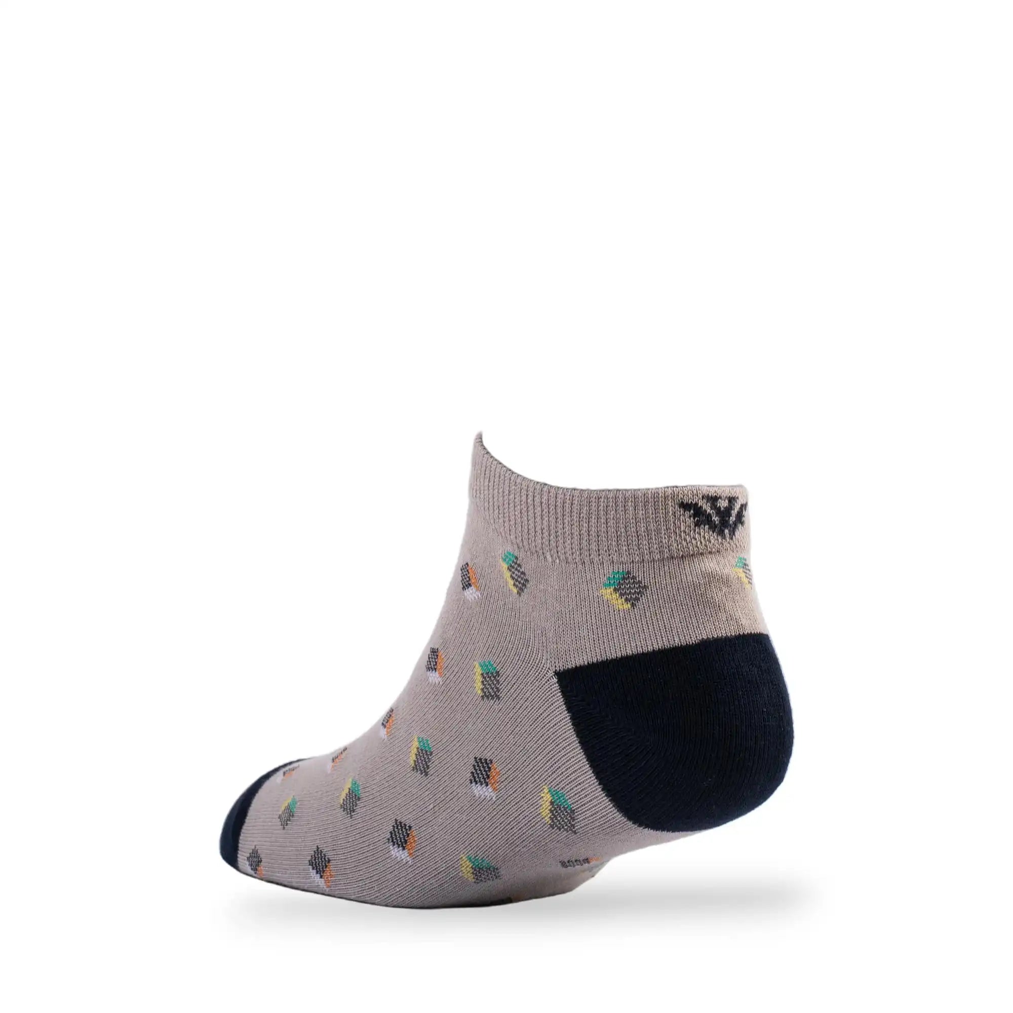Young Wings Men's Multi Colour Cotton Fabric Design Low Ankle Length Socks - Pack of 5, Style no. 1715-M1