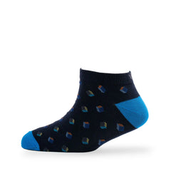 Young Wings Men's Multi Colour Cotton Fabric Design Low Ankle Length Socks - Pack of 5, Style no. 1715-M1