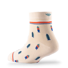 Young Wings Men's Multi Colour Cotton Fabric Design Ankle Length Socks - Pack of 5, Style no. 2736-M1