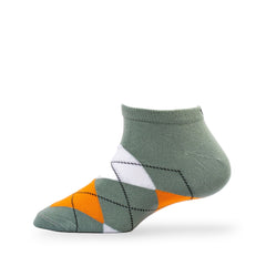 Young Wings Men's Multi Colour Cotton Fabric Design Low Ankle Length Socks - Pack of 5, Style no. 1705-M1