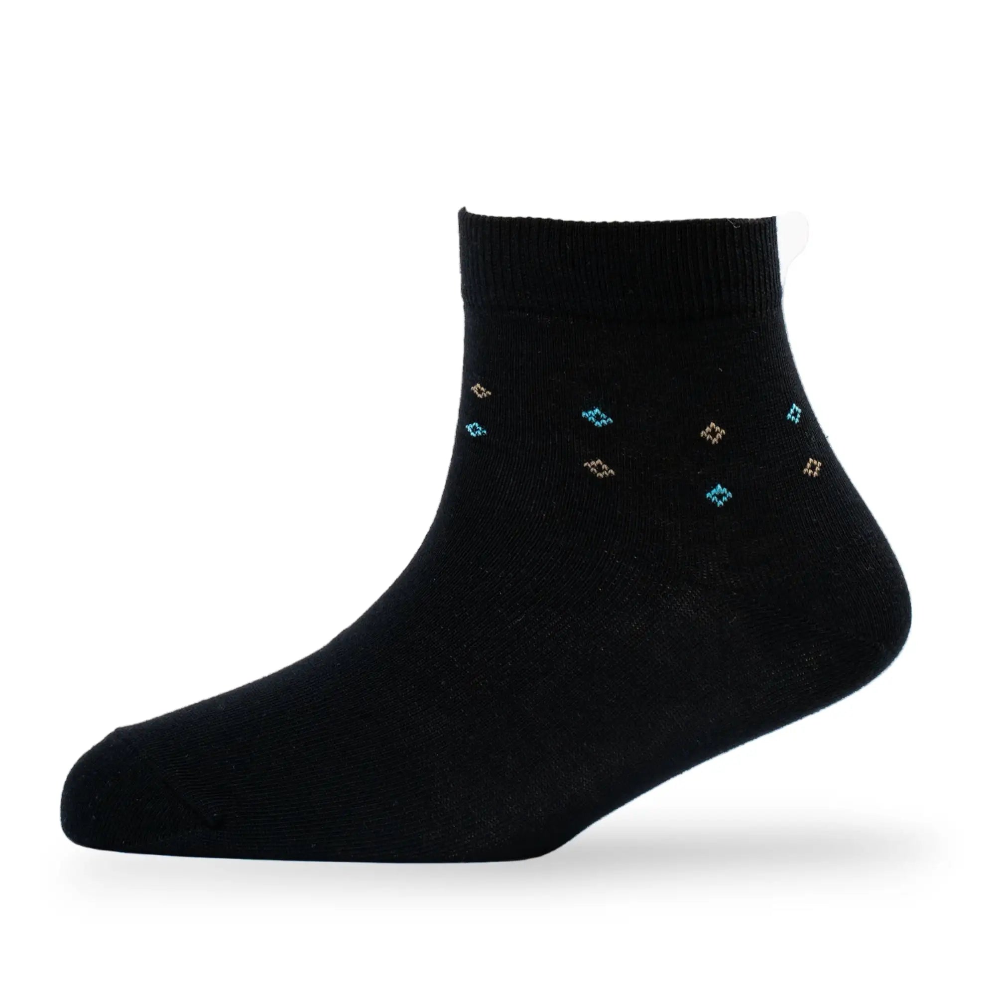 Young Wings Men's Multi Colour Cotton Fabric Motif Ankle Length Socks - Pack of 5, Style no. M1-2140