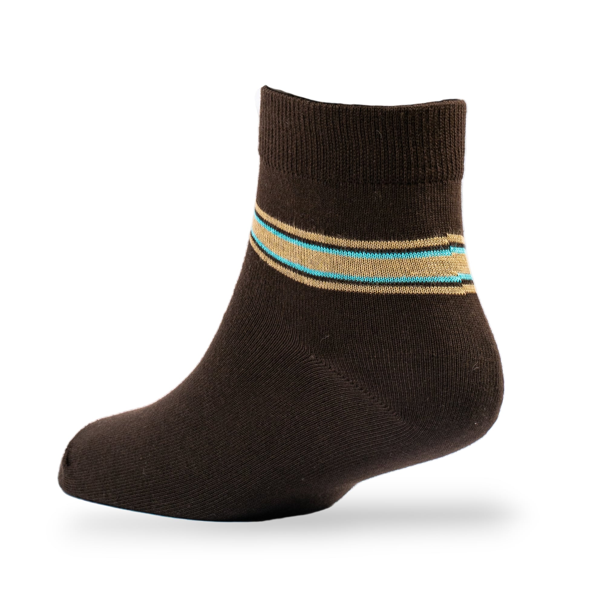 Young Wings Men's Multi Colour Cotton Fabric Stripe Ankle Length Socks - Pack of 5, Style no. M1-2141 N