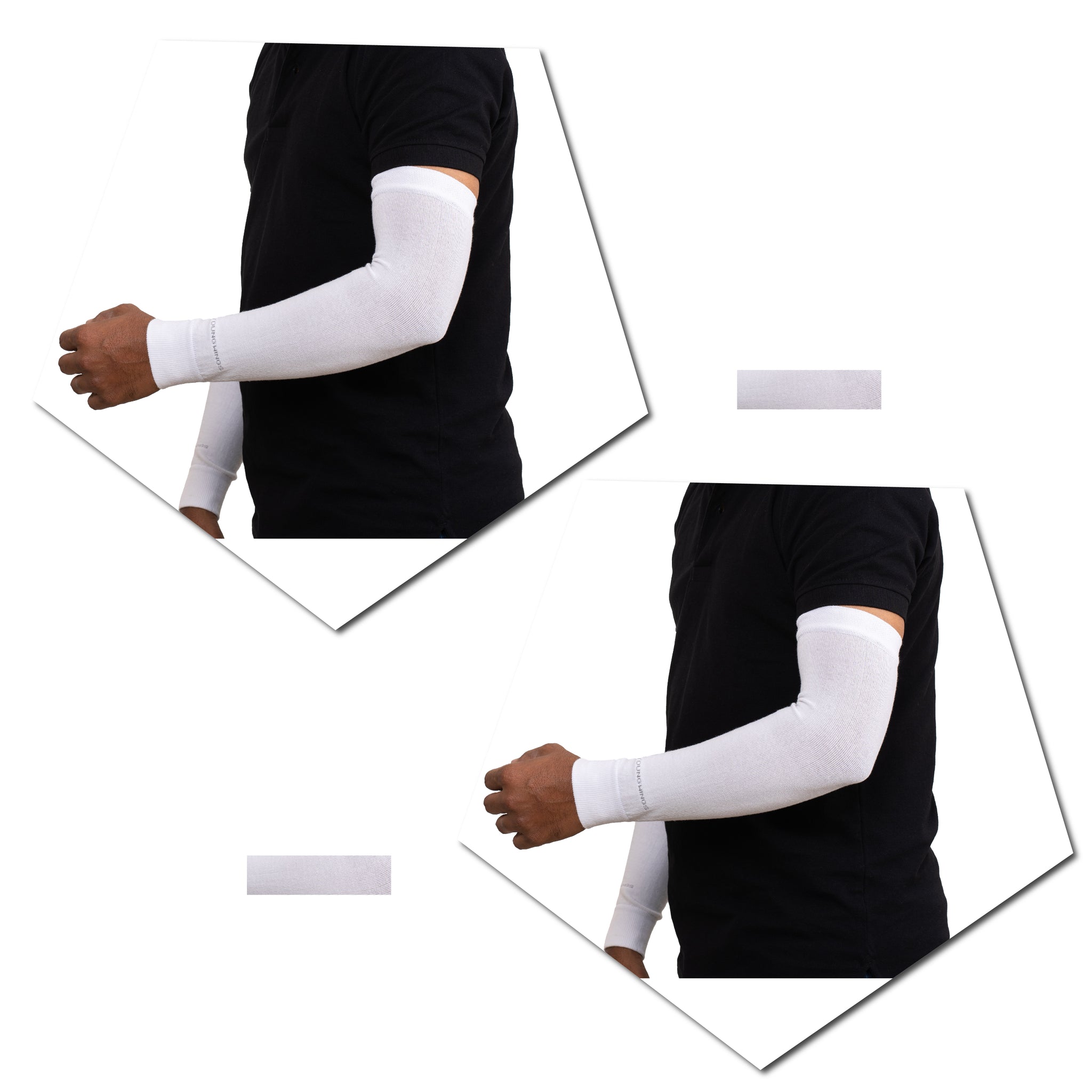 Young Wings Antibacterial Cotton Fabric Arm Protectors for Unisex (Pack of 2 - Pairs)