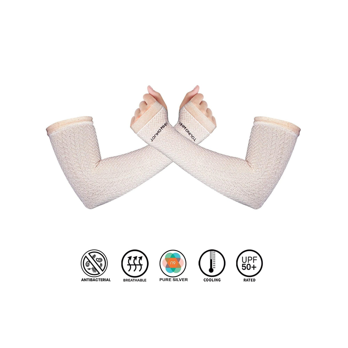 Antibacterial Arrow Fashion Arm Protectors for Women (Pack of 1 - pair, UPF 50+)