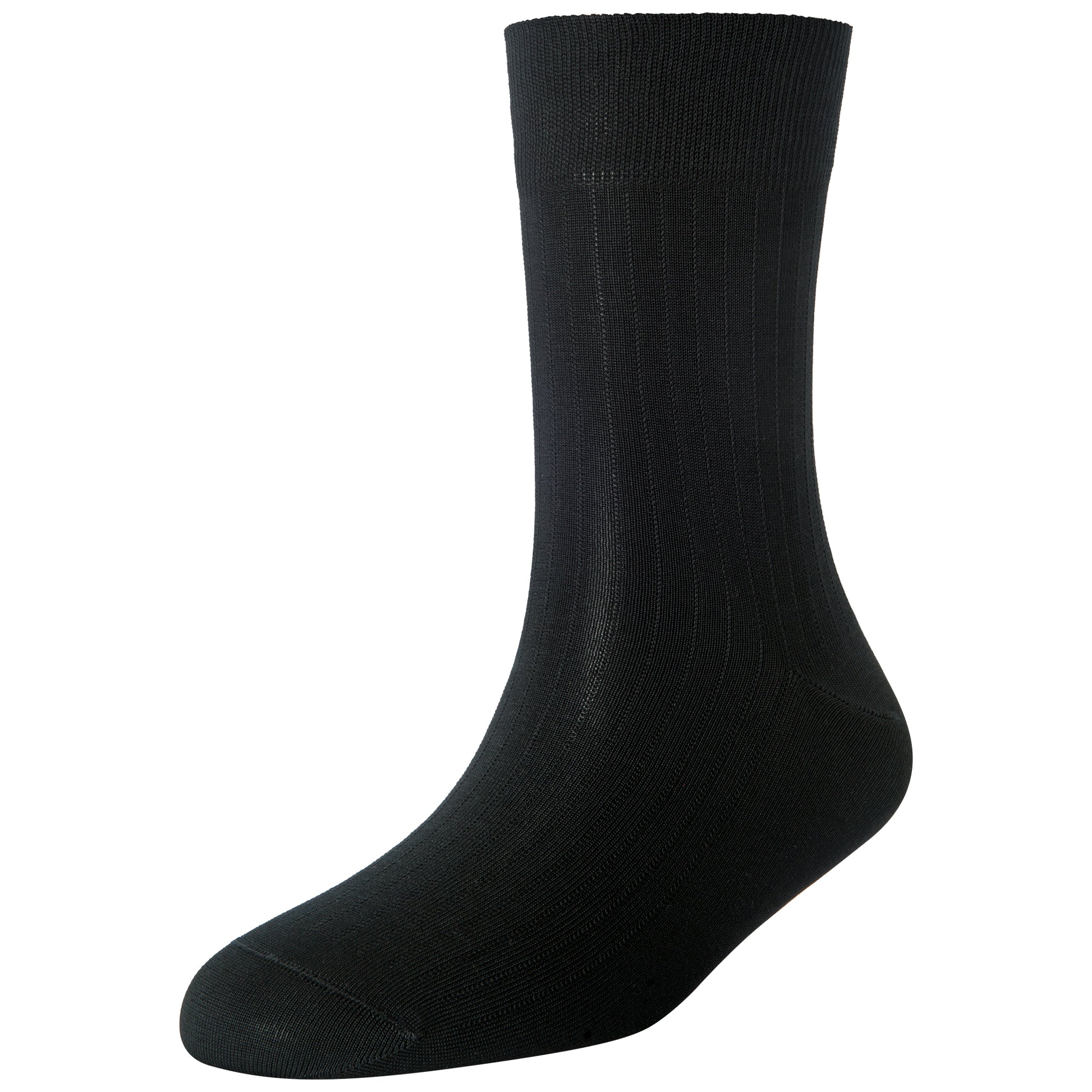 Men's Fine 6x1 Rib Mid Socks