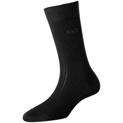 Women's Super Fine 4x1 RIB Monogram Socks