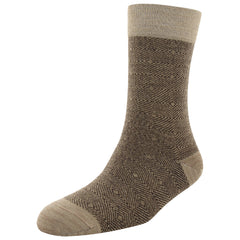 Men's Merino Wool Herringbone Stripe Fashion Standard Length Socks