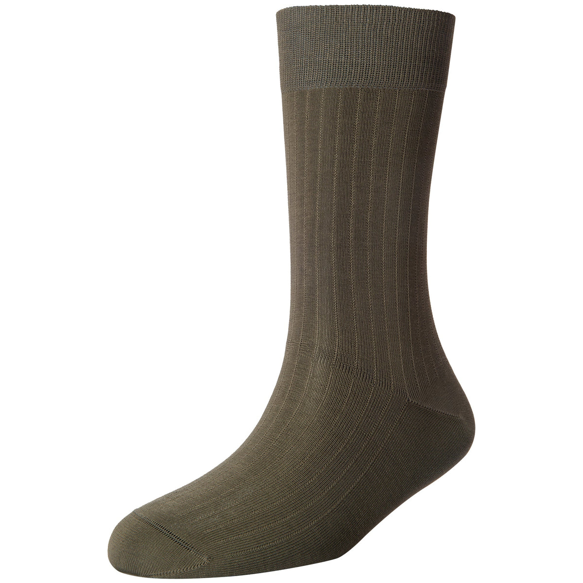 Men's Fine 6x1 Rib Standard Length Socks