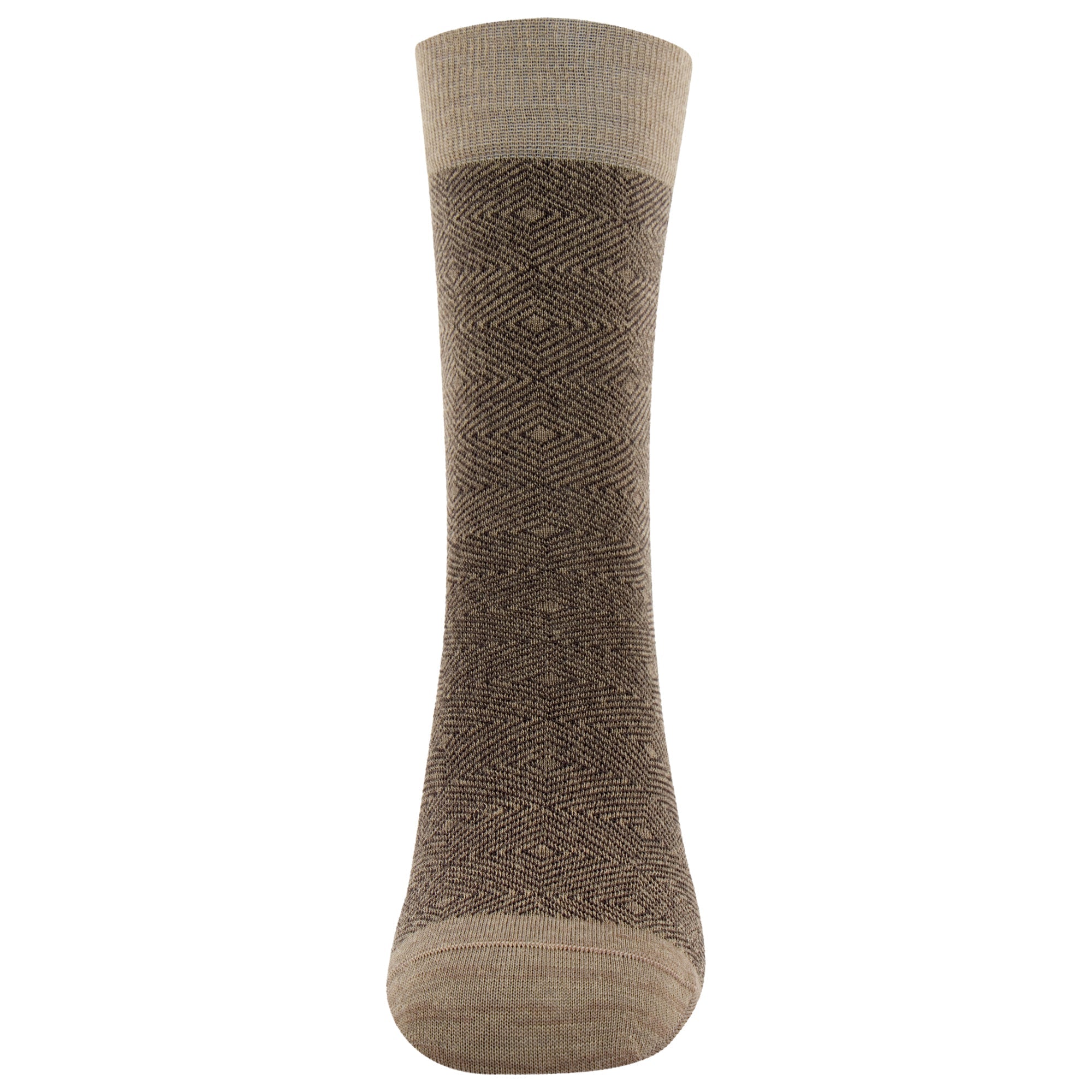 Men's Merino Wool Herringbone Stripe Fashion Standard Length Socks