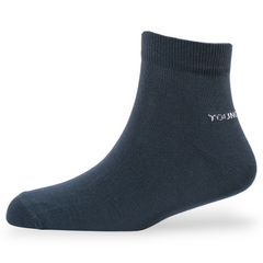 Young Wings Men's Multi Colour Cotton Fabric Solid Ankle Length Socks - Pack of 5, Style no. M1-295-001 N
