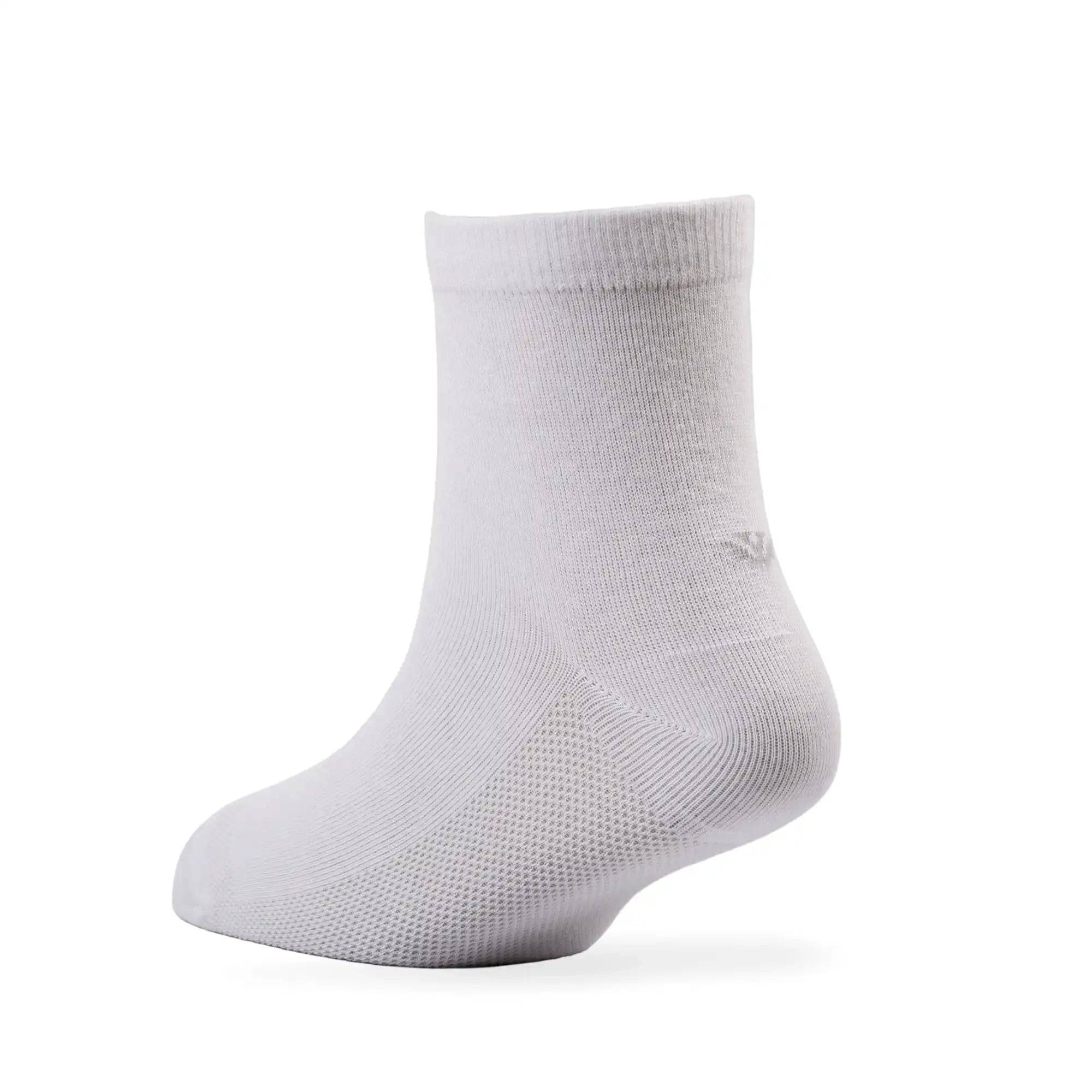 Young Wings Men's White Colour Cotton Fabric Solid Ankle Length Socks - Pack of 5, Style no. M1-2143 N