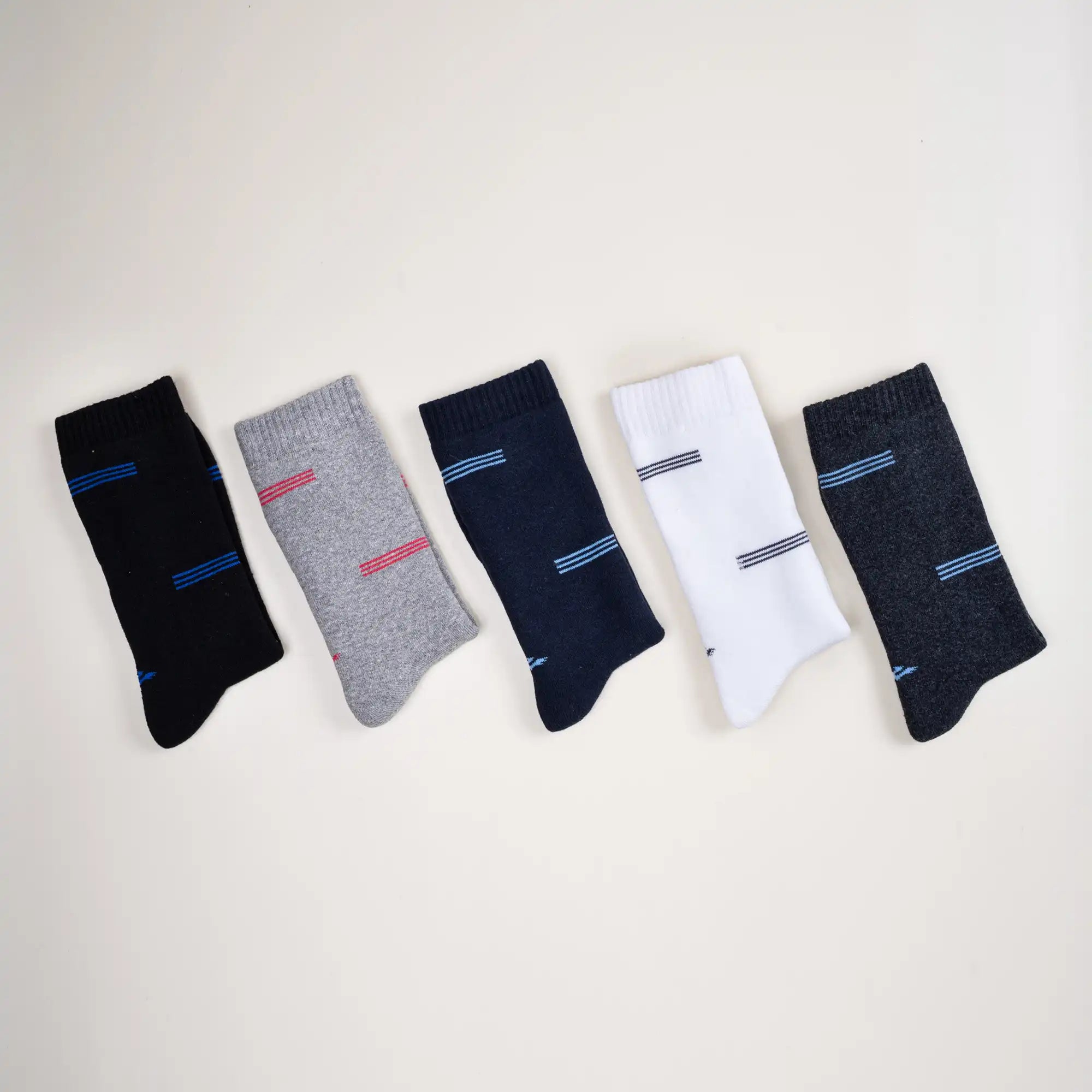 Young Wings Men's Multi Colour Cotton Fabric Design Full Length Socks - Pack of 3, Style no. M1-373