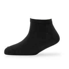 Young Wings Men's Black Colour Cotton Fabric Solid Low Ankle Length Socks - Pack of 5, Style no. 1100-M1