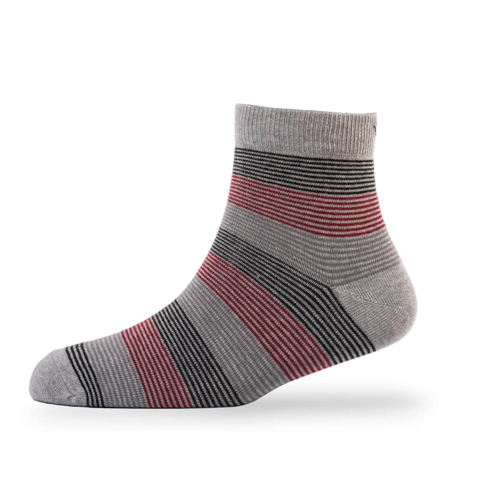 Young Wings Men's Multi Colour Cotton Fabric Design Ankle Length Socks - Pack of 5, Style no. 2728-M1