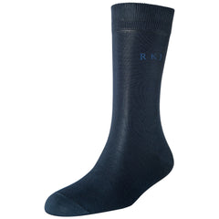 Men's Fine Monogram Standard Length Socks