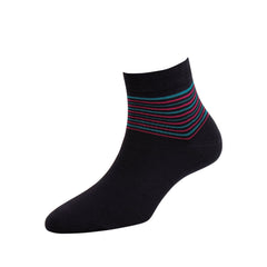 Women's Solid Stripe Ankle Socks