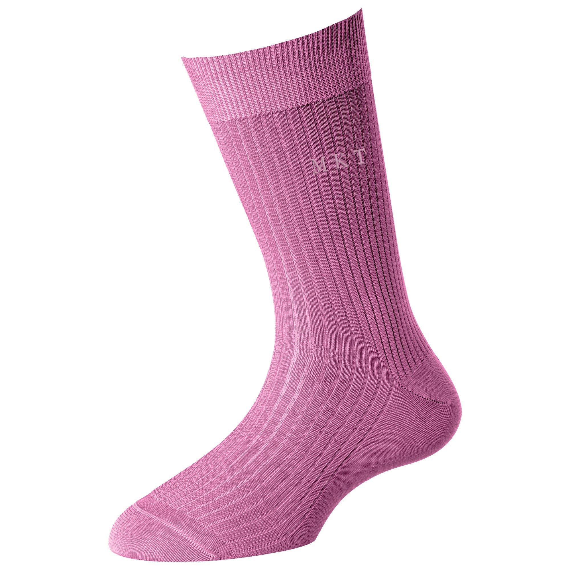 Women's Super Fine 4x1 RIB Monogram Socks