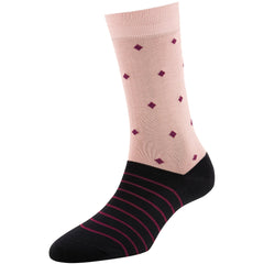 Women's Fashion Diamond Stripe Socks