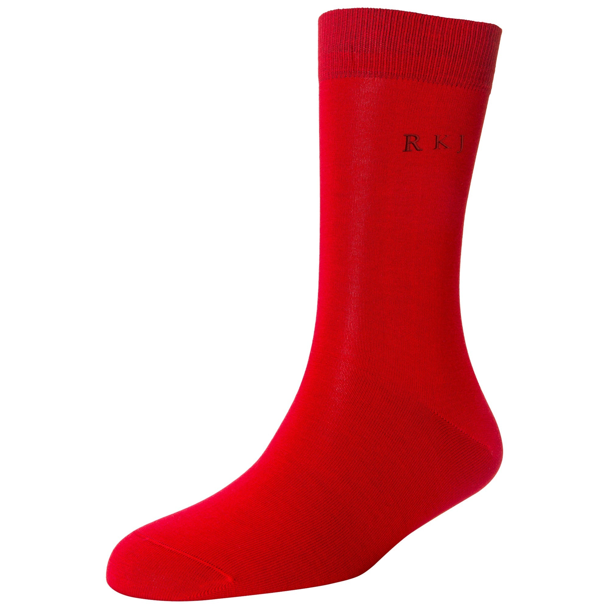 Men's Fine Monogram Standard Length Socks