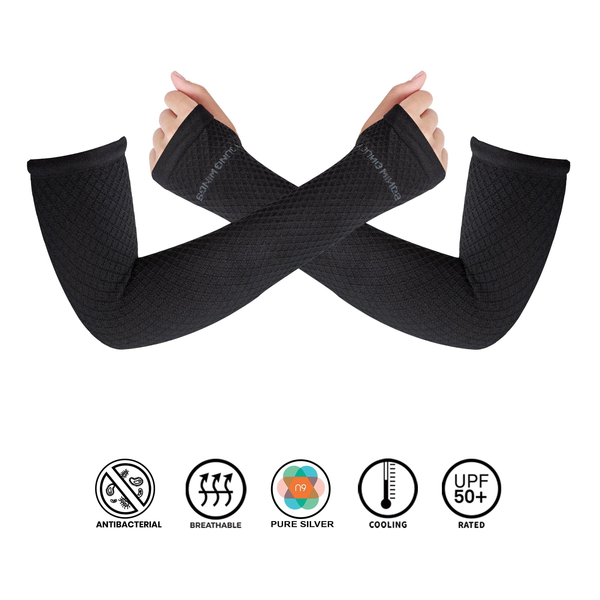 Antibacterial Square Fashion Arm Protectors for Women (Pack of 1 - Pai