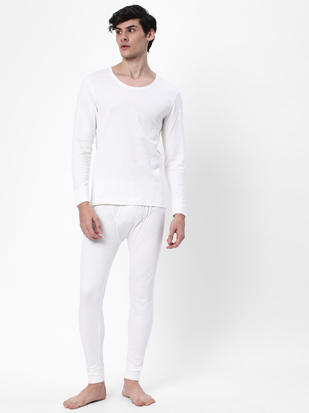 Buy Men's Cotton Thermal Top - White