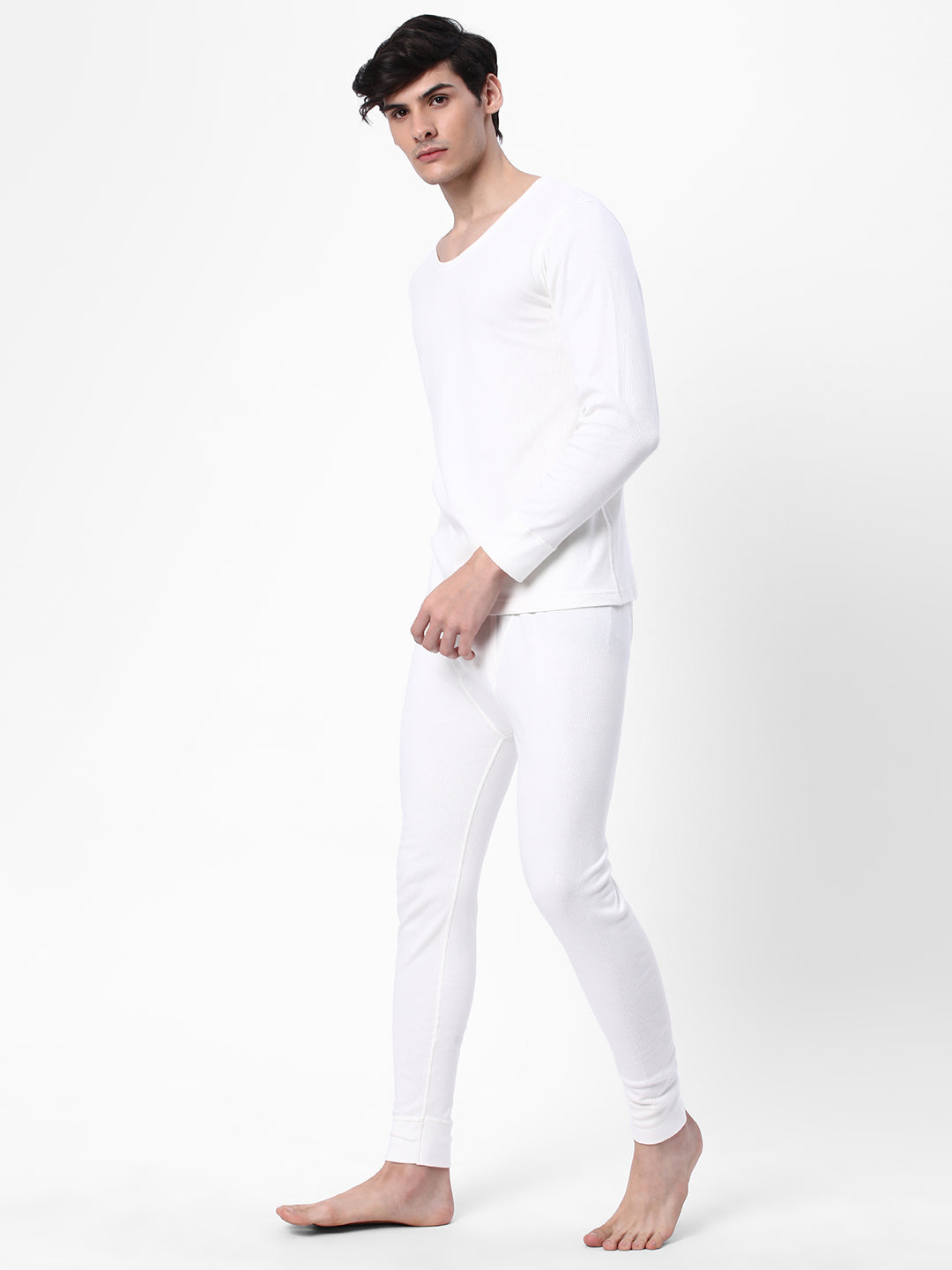 Cotstyle Men's Super Combed Cotton Fabric Bottom Innerwear Thermals, Off White-Pack of 1, Style no.TH2200