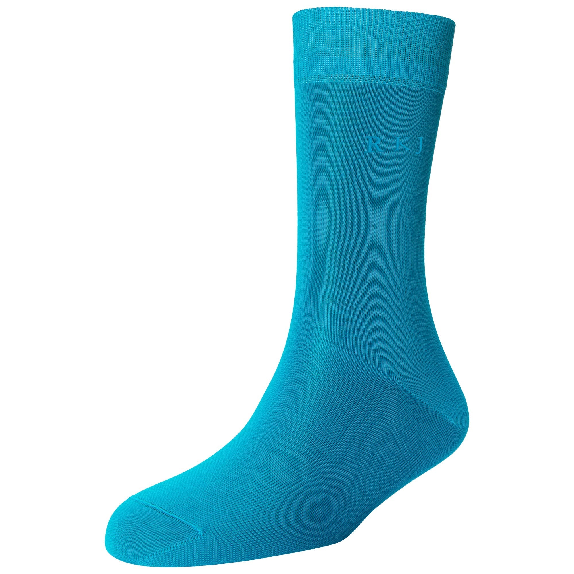 Men's Fine Monogram Standard Length Socks