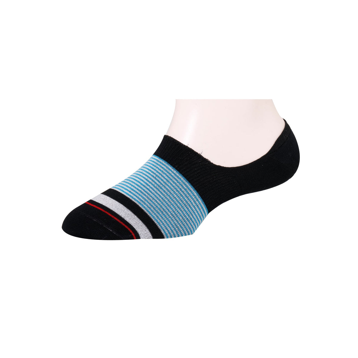 Men's Invisible/No-Show Pin Stripe Socks