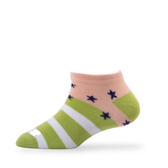 Young Wings Women's Multi Colour Cotton Fabric Design Low Ankle Length Socks - Pack of 5, Style no. 6104-W1