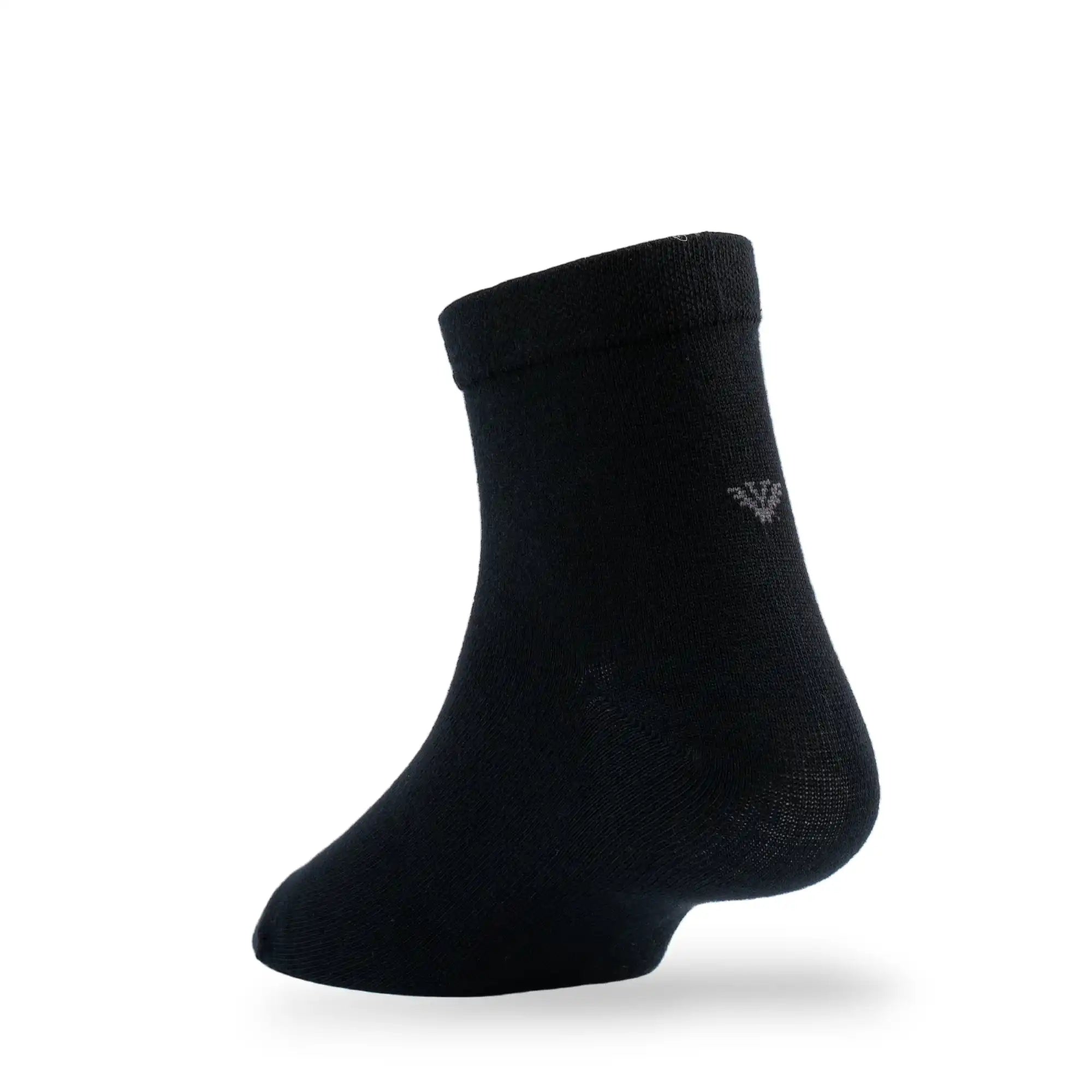 Young Wings Women's Black Colour Cotton Fabric Solid Ankle Length Socks - Pack of 5, Style no. 5101-W1