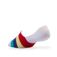 Young Wings Women's Multi Colour Cotton Fabric Design No-Show Socks - Pack of 5, Style no. 9006-W1